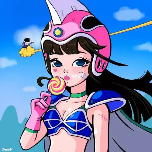 数字艺术品琪琪头像分享龙珠同人