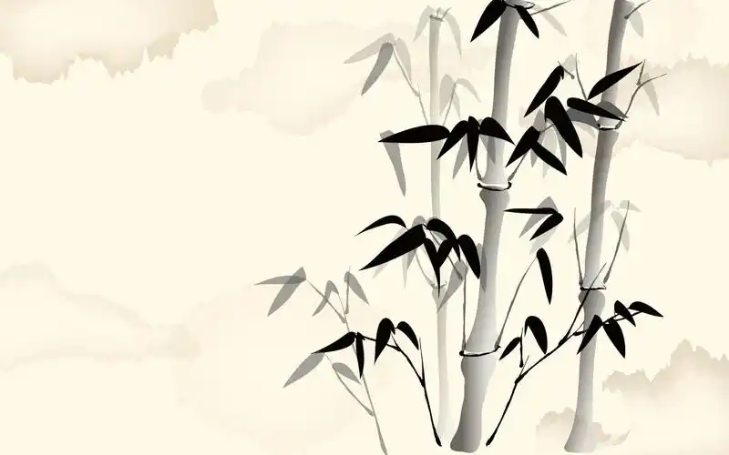 植物花卉水墨画,艺术壁纸-回车桌面