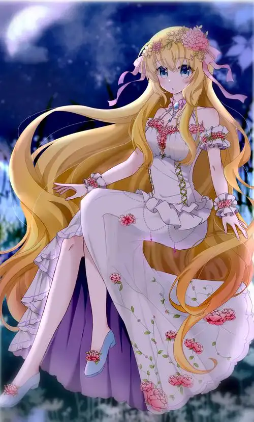 终于画完了,是露莎仙女,背景是导… - 半次元 - acg爱好者社区