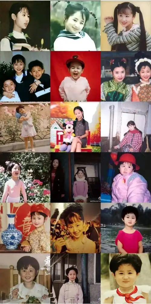 杨紫疑似拍戏受伤##杨紫更古早的照片