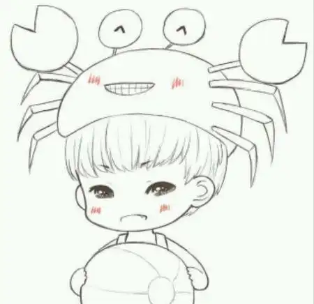 王俊凯q版萌图简笔画怎么画