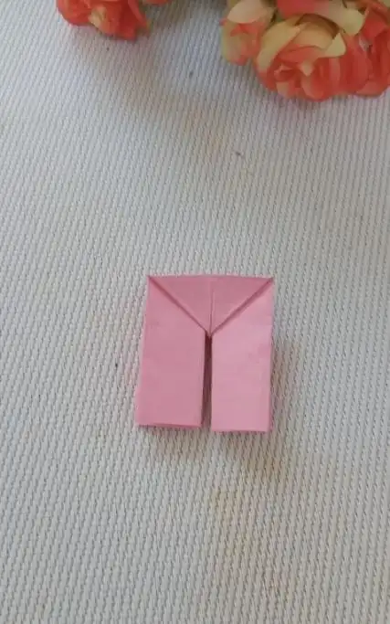 怎么用纸折裤子,折纸衣服裤子怎么折法图解图10