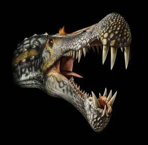 嘴和牙齿也类似于鳄鱼而不似其它大型兽脚类恐龙,可能也是象鳄鱼一样