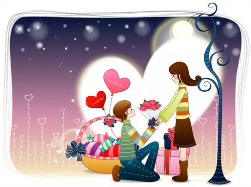 完美告白浪漫爱情故事情侣表白示爱