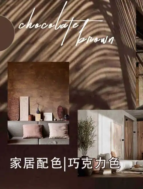 家居灵感巧克力棕色趋势