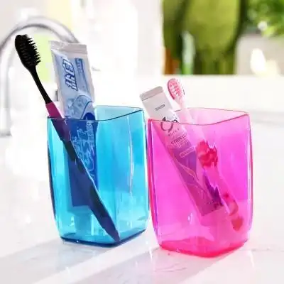 创意家居家卫生间用品生活日用品百货小商品批发新奇特方型洗漱杯