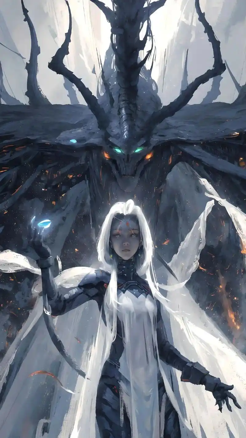 wlop鬼刀风格壁纸.没人知道他从何方而来,又往何方而去,人 - 抖音