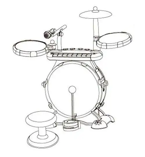 普通架子鼓简笔画图片