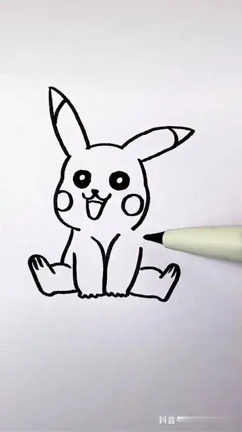 教你画可爱的皮卡丘画画教程 一起学画画 简笔画-母婴亲子视频-搜狐