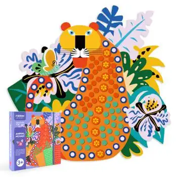 弥鹿mideer马赛克点画贴贴画手工diy创意绘画材料包儿童钻石画3d点点