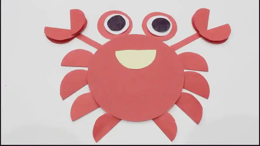 2-6岁宝宝手工制作 图形拼贴 螃蟹拼贴画-母婴亲子视频-搜狐视频