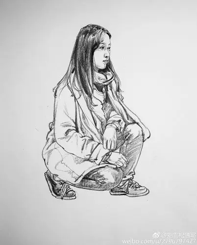 速写素材.刘雪松.图源微博.