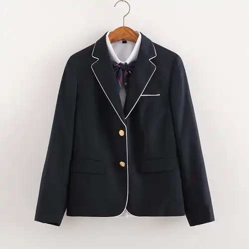 正统日式学生校服西装外套女 高中生大学生jk制服 英伦学院风西服