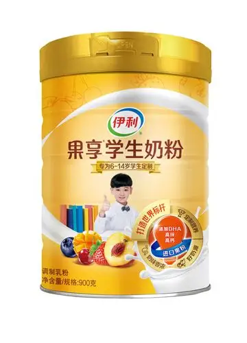 奶粉伊利果享学生罐装岁以上儿童青少年成长营养全家营养奶粉