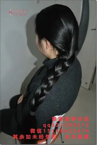 一刀剪去少妇乌黑发亮粗辫-狠狠爱李3135#_中国长发