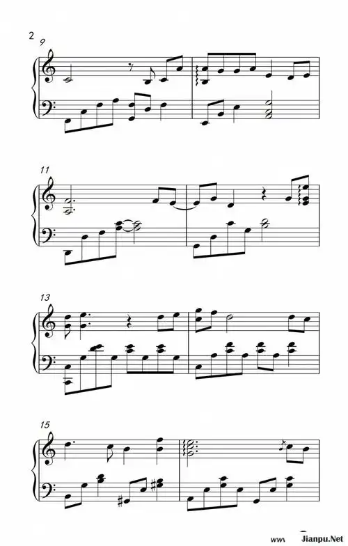 《请跟我联络(电影《怦然星动》主题曲)》简谱 李易峰原唱 怦然星动