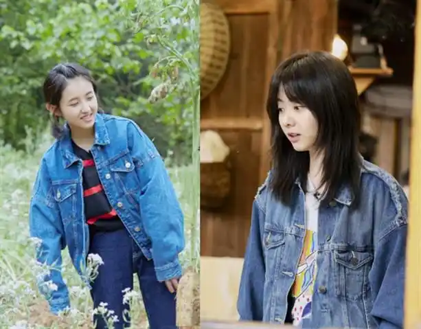 荧幕首次合体录节目,00后张子枫和90后谭松韵同穿牛仔,美得低调