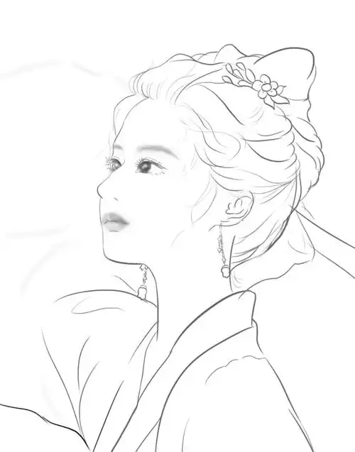 画一张刘亦菲的赵盼儿来和六月告别