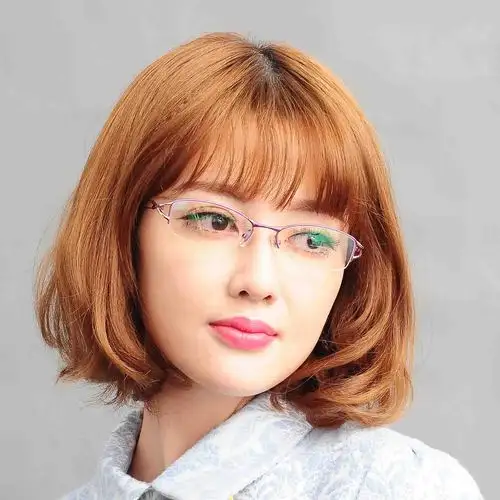 近视尚盾女士半框近视眼眼镜架眼镜眼睛镜框镜架眼镜架