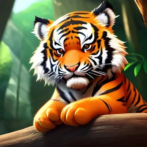 萌萌哒小老虎头像图片