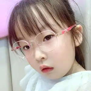 hx13141淘宝新欧凯圆框款儿童进口软硅胶眼镜框架配男女孩近视远视