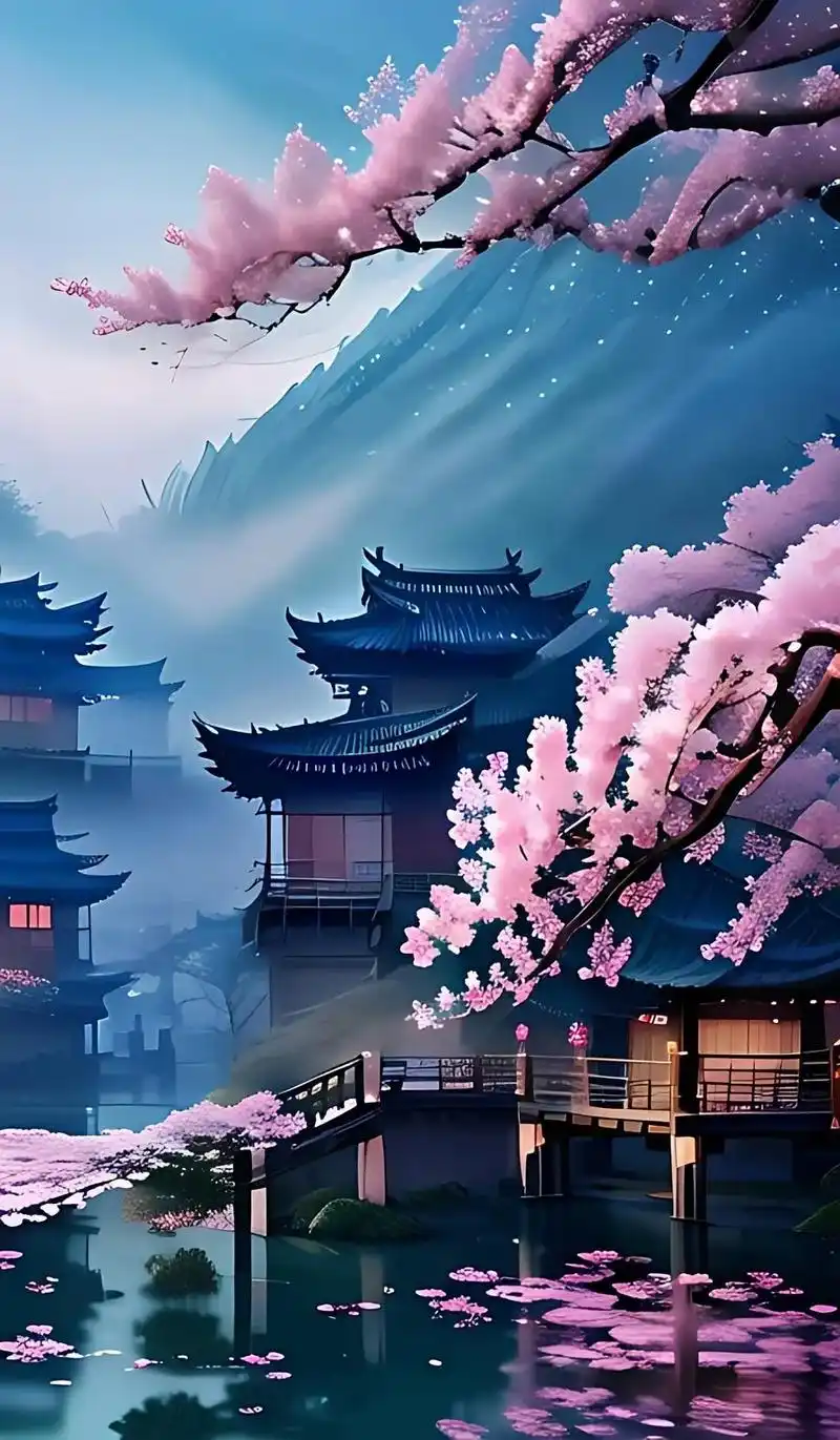 绿荫葱茏,九曲连波,亭台楼阁,小桥流水,一幅江南水乡美景图… - 抖音