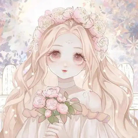 动漫仙气女生头像解不开心结就把它变成蝴蝶结