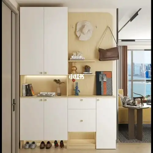 玄关鞋柜设计  #鞋柜  #玄关  #我家的柜子长这样