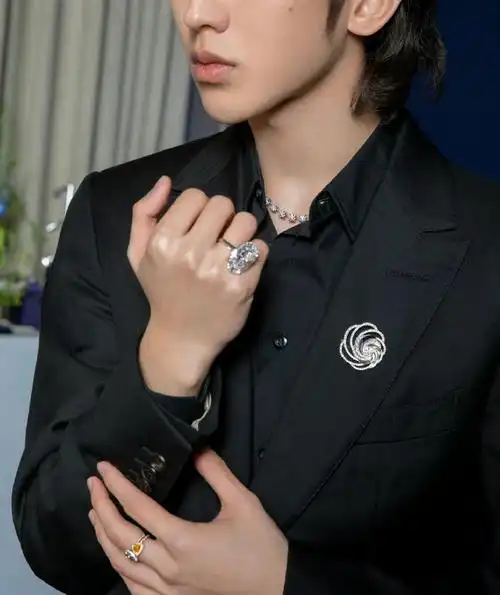 戴比尔斯品牌代言人蔡徐坤#十根手指戴五个钻戒的男人你见没见过?