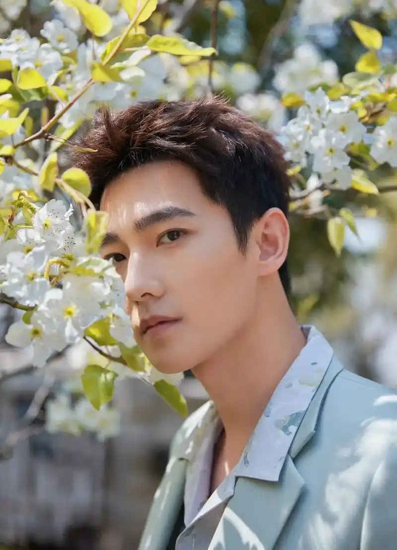 杨洋浅绿色西装 #杨洋 绿西装搭配花衬衫 绿意涌动 今日限 - 抖音