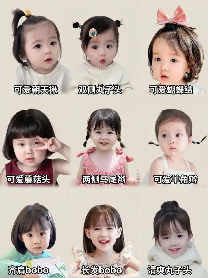 生女儿就是用来打扮的呀～ 美妈们,女宝宝可爱发型大全来喽,萌感十足