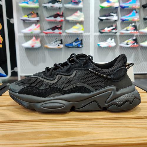 adidas阿迪达斯三叶草ozweego 全黑武士老爹鞋易烊千玺同款ee6999