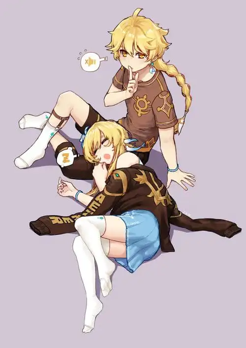 空&荧-原神原神空-触站