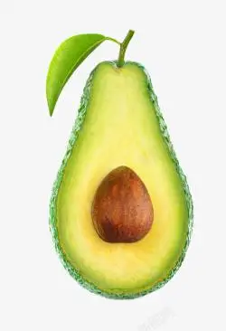 切开的牛油果新鲜水果切开高清图片