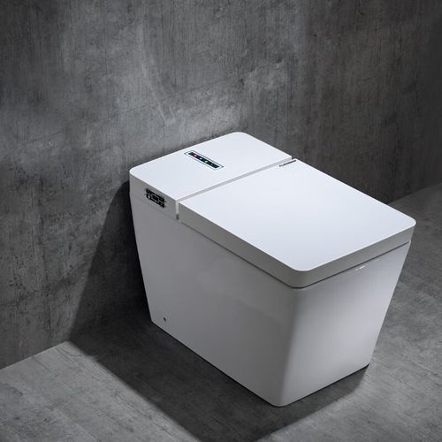 科勒森活轻奢黑色方形家用坐座便器一体式双人马桶全自动 白色手动