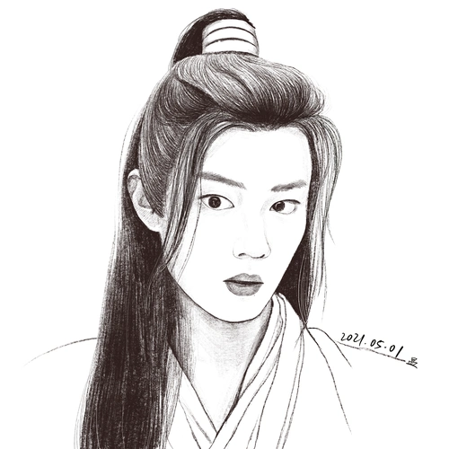 肖战—素描(不商用)