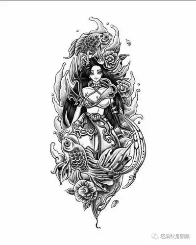 艺妓系列纹身素材