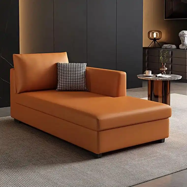 北欧极简可拆洗贵妃躺椅阳台酒店休闲布艺沙发躺椅整单人卧美人榻