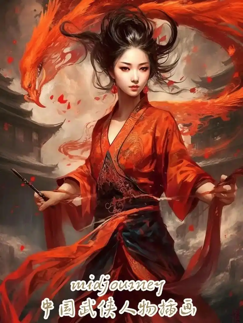 ai人物插画|中国武侠风格.#ai绘画 #古风人物绘画 #唯 - 抖音