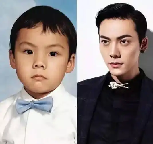 4.吴亦凡小时候的下巴和眼睛和现在还是蛮像的.