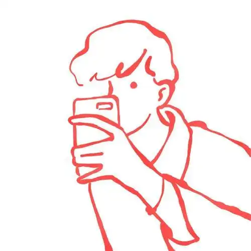 个性简约头像简笔画头像