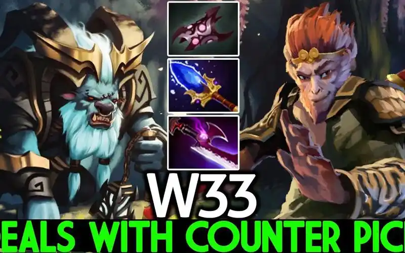 【dota2】w33 臂章神杖大隐刀的中单白牛 by dota2 highschool_电子