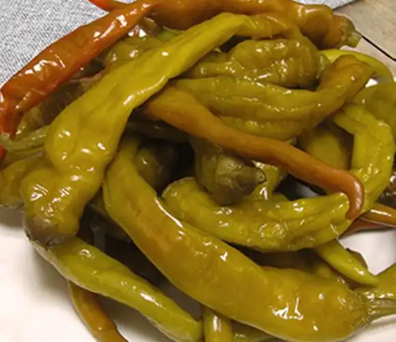 湖北黄冈蕲春农家土特产腌辣椒咸菜酸辣椒老坛子下饭菜开胃年货