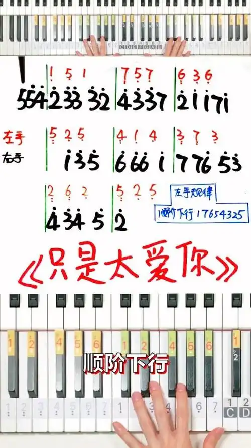 《只是太爱你》顺阶下行即兴伴奏