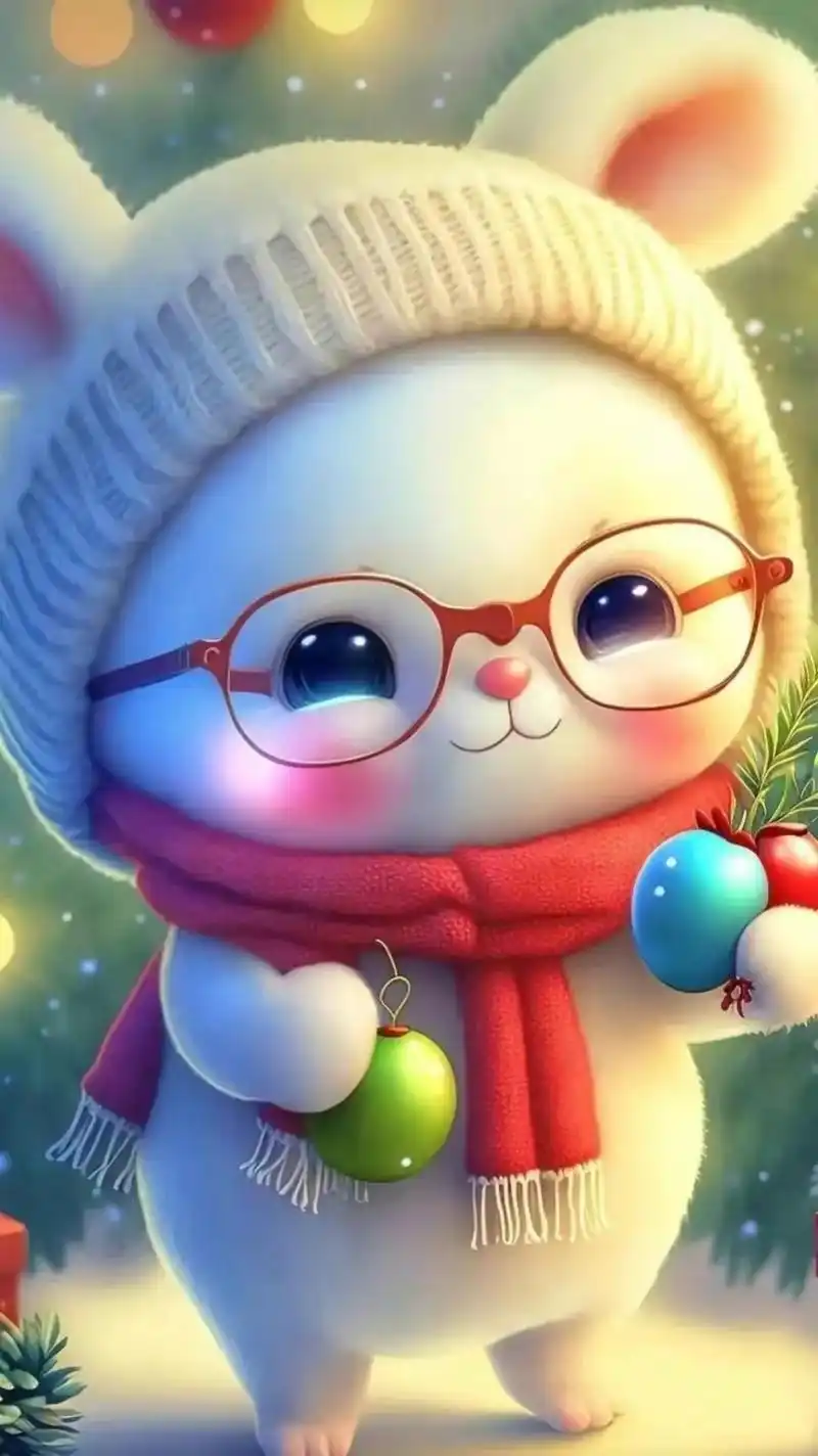 可爱兔兔壁纸,新年萌兔图片,喜欢的赶紧收藏