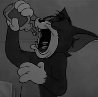 汤姆猫丧图头像高清好看的抖音汤姆猫丧图黑白头像