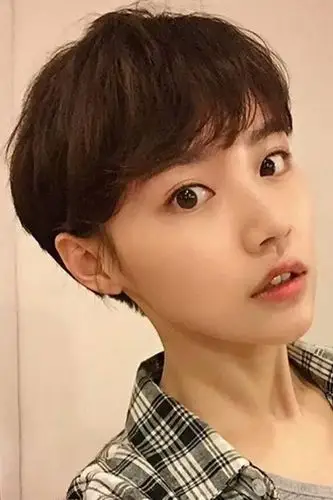 假发女生短发型时尚韩国网红中性短直发套蓬松帅气圆脸男士波波头