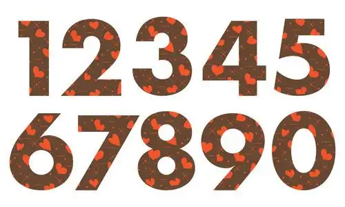 阿拉伯数字图形设计图片大全