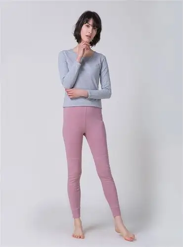 顶瓜瓜dnmwd-99202-b纯色棉毛女裤