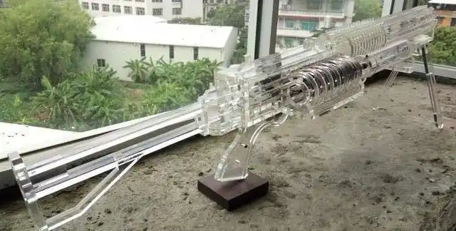 真正的强者枪,用亚克力制作的加特林机关枪,尽显王者气息